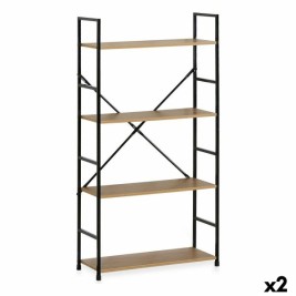 Лавица Confortime 4 Рафтове Метал 58,6 x 23,5 x 112 cm (2 броя)