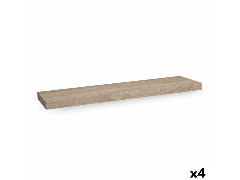 Рафтове Confortime Дървен MDF Кафяв 23,5 x 80 x 3,8 cm (4 броя)