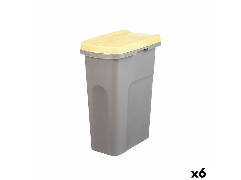 Кошче за боклук Stefanplast Жълт Сив Пластмаса 25 L (6 броя)