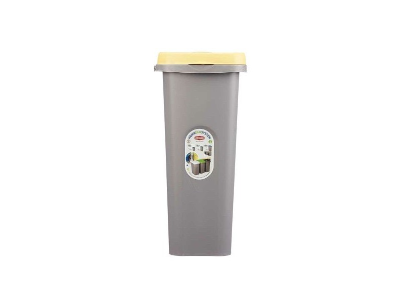 Кошче за боклук Stefanplast Жълт Сив Пластмаса 25 L (6 броя) Кошче за боклук Stefanplast Жълт Сив Пластмаса 25 L (6 броя)