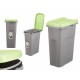 Кошче за боклук Stefanplast Зелен Сив Пластмаса 25 L (6 броя)