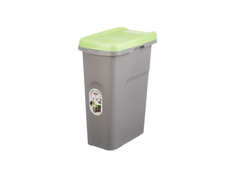 Кошче за боклук Stefanplast Зелен Сив Пластмаса 25 L (6 броя) Кошче за боклук Stefanplast Зелен Сив Пластмаса 25 L (6 броя)