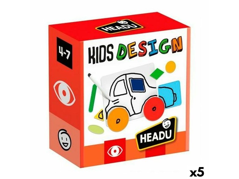 Образователна Игра HEADU Kids Design (5 броя)