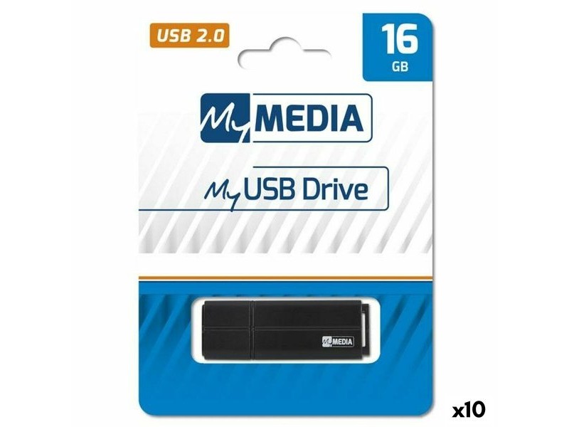 USB стик MyMedia Черен 16 GB