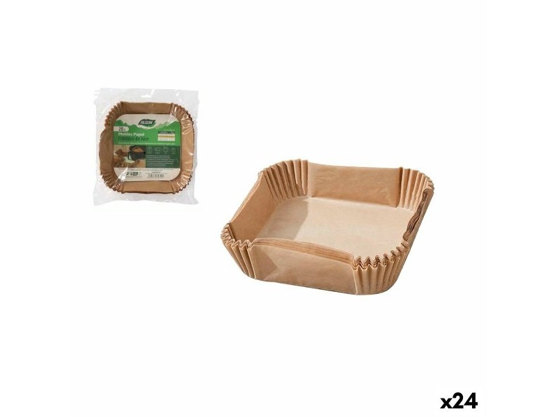 Хартия за фритюрник на въздух Algon 24 cm Фритюрник без Мазнина (24 броя)