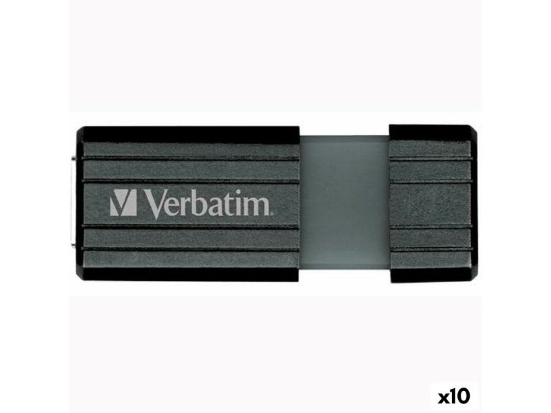 USB стик Verbatim Store'n'Go PinStripe Черен 16 GB