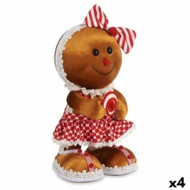 Декоративна фигурка Krist+ Кафяв Червен Ласо Бисквита 19 x 33 x 15 cm (4 броя)