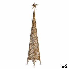 Коледно дърво Krist+ Златен Метал Пластмаса Звезда Кула 34 x 154 x 34 cm 134 x 5,5 x 34 cm (6 броя)