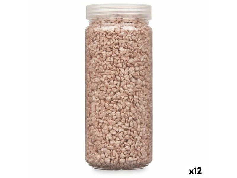 Декоративни Камъни Gift Decor Кафяв 2 - 5 mm 700 g 6,5 x 15,5 x 6,5 cm 6,2 x 15,3 x 6,2 cm (12 броя)