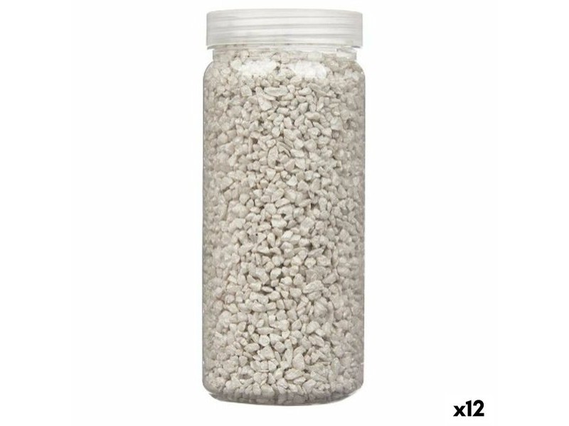 Декоративни Камъни Gift Decor Сив 2 - 5 mm 700 g 6,5 x 15,5 x 6,5 cm 6,2 x 15,3 x 6,2 cm 6,5 x 15,8 x 6,5 cm (12 броя)