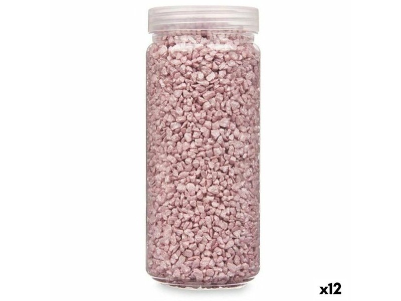 Декоративни Камъни Gift Decor Розов 2 - 5 mm 700 g 6,5 x 15,5 x 6,5 cm 6,2 x 15,3 x 6,2 cm (12 броя)