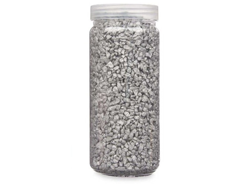 Декоративни Камъни Gift Decor Сребрист 2 - 5 mm 700 g 6,5 x 15,5 x 6,5 cm 6,2 x 15,3 x 6,2 cm 6,5 x 15,8 x 6,5 cm (12 броя)