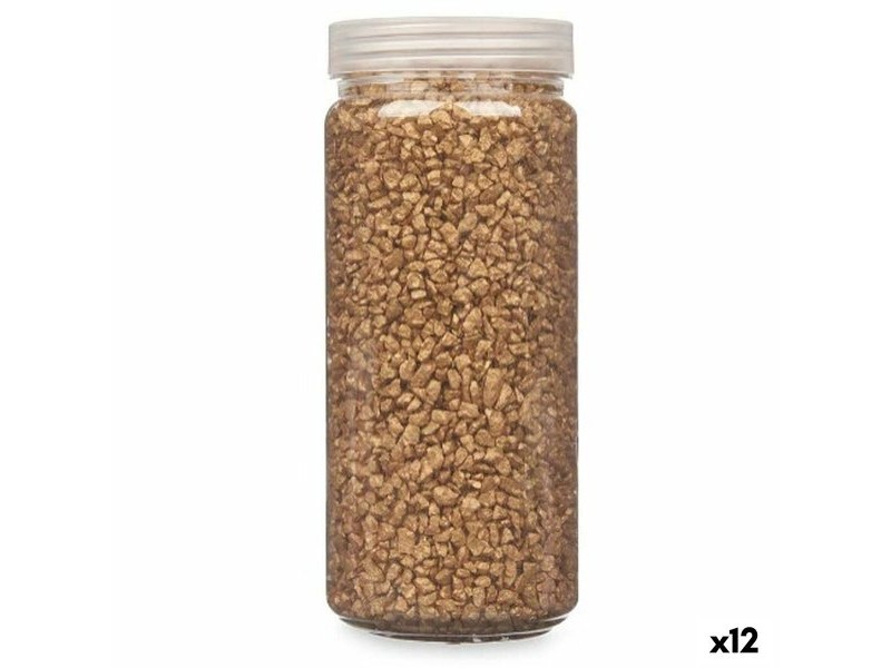 Декоративни Камъни Gift Decor Златен 2 - 5 mm 700 g 6,5 x 15,5 x 6,5 cm 6,2 x 15,3 x 6,2 cm 6,5 x 15,8 x 6,5 cm (12 броя)