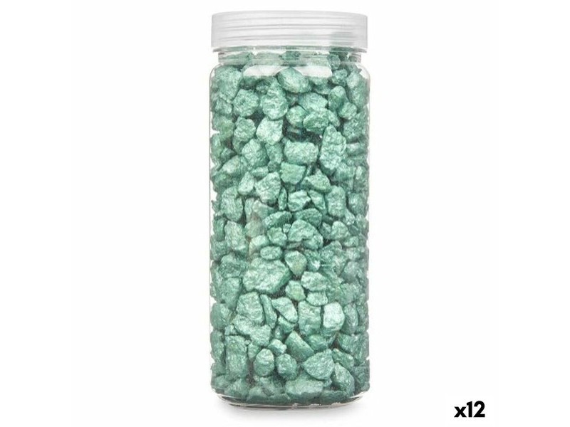 Декоративни Камъни Gift Decor Зелен 10 - 20 mm 700 g 6,2 x 15,3 x 6,2 cm 6,5 x 15,8 x 6,5 cm (12 броя)