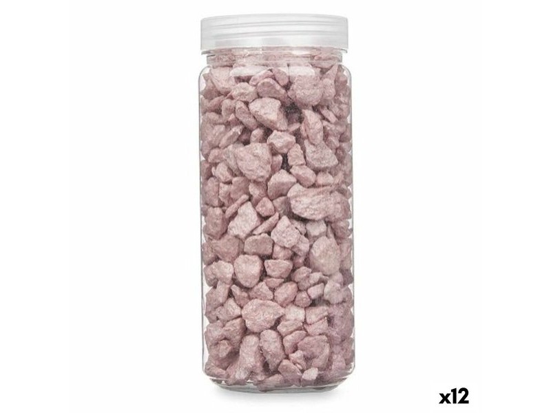 Декоративни Камъни Gift Decor Розов 10 - 20 mm 700 g 6,2 x 15,3 x 6,2 cm 6,5 x 15,8 x 6,5 cm (12 броя)