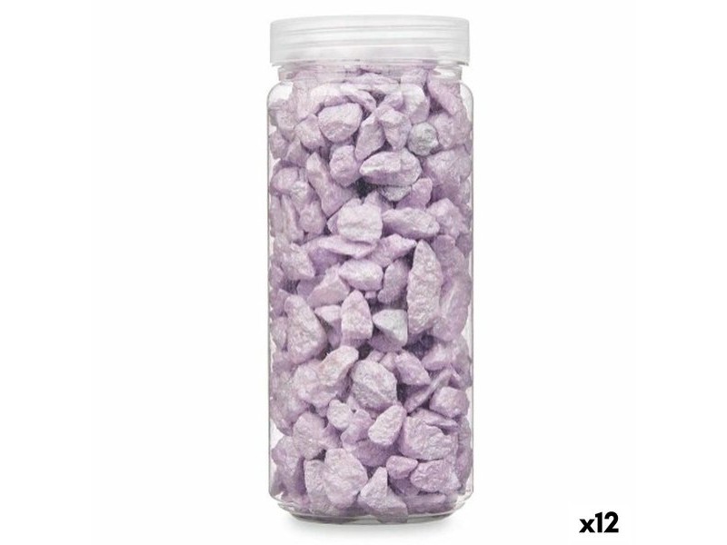 Декоративни Камъни Gift Decor Люляк 10 - 20 mm 700 g 6,2 x 15,3 x 6,2 cm 6,5 x 15,8 x 6,5 cm (12 броя)
