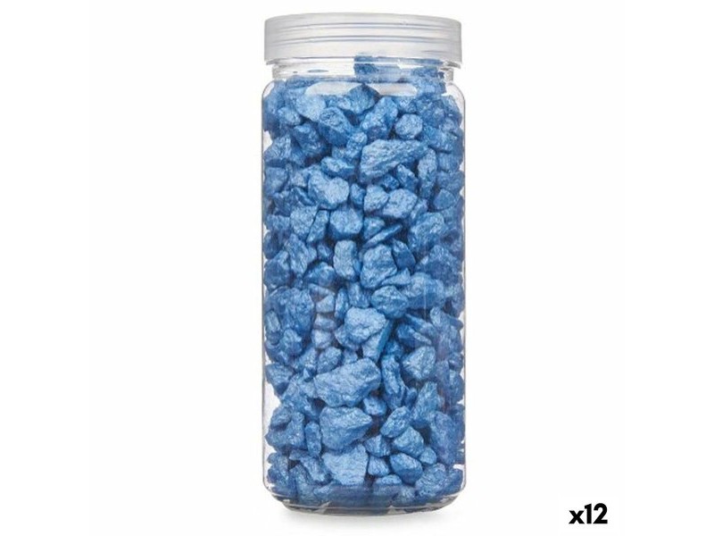 Декоративни Камъни Gift Decor Син 10 - 20 mm 700 g 6,2 x 15,3 x 6,2 cm 6,5 x 15,8 x 6,5 cm (12 броя)