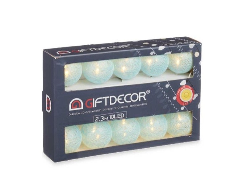 Гирлянда от LED Светлини Gift Decor Син 2,3 m 31 x 20 x 6,5 cm Pall (12 броя)