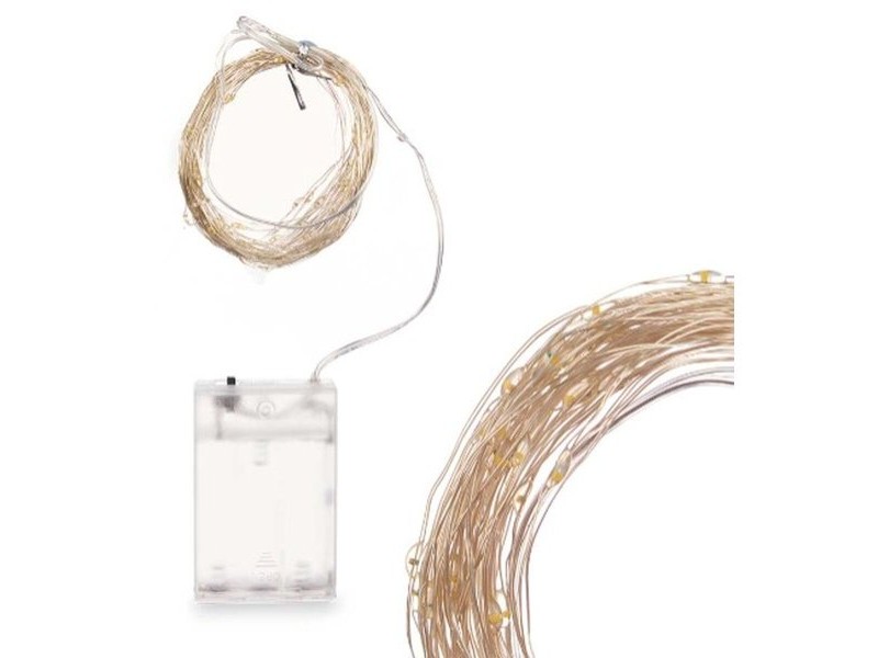 Гирлянда от LED Светлини Gift Decor Бял Топла светлина 10,4 m 16 x 10 x 6 cm (12 броя)