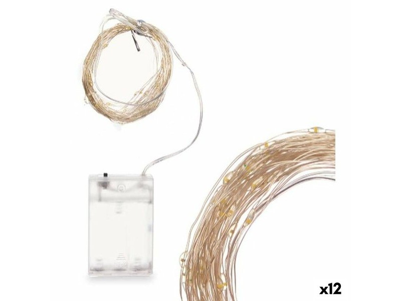 Гирлянда от LED Светлини Gift Decor Бял Топла светлина 15,4 m 16 x 10 x 6 cm (12 броя)
