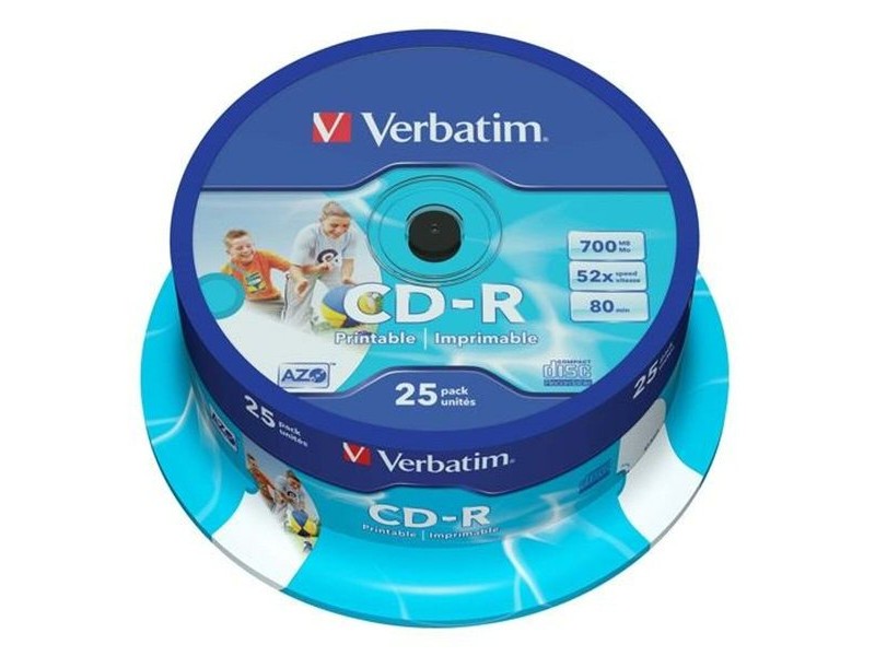 CD-R Verbatim 25 Части 700 MB 50 MB/s (8 броя)
