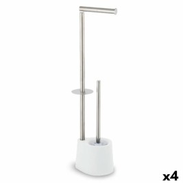 Поставка за Тоалетна Хартия с Поставка за Четка Confortime Стомана 66 x 22 cm (4 броя)
