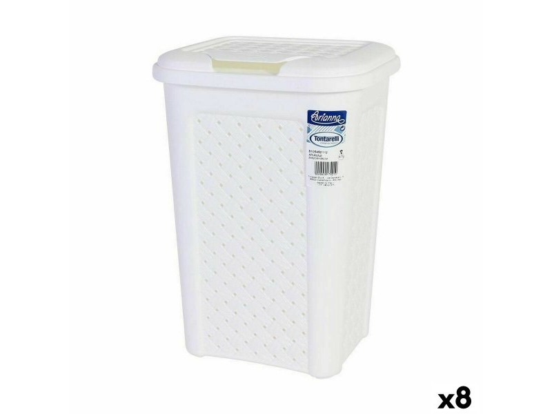 Кошче за боклук Tontarelli Arianna 10 L Бял (8 броя)