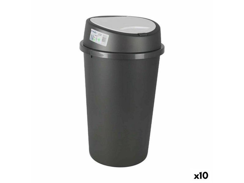 Кошче за Боклук Tontarelli Push Сив Бял 25 L (10 броя)