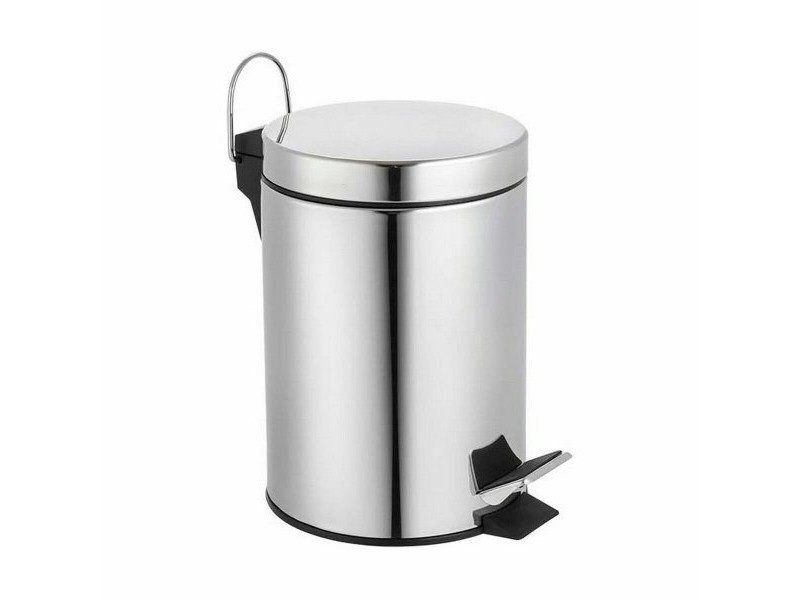Кошче за Боклук с Педал Confortime Сребрист 3 L (6 броя)