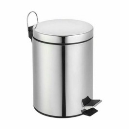 Кошче за Боклук с Педал Confortime Сребрист 5 L (6 броя)