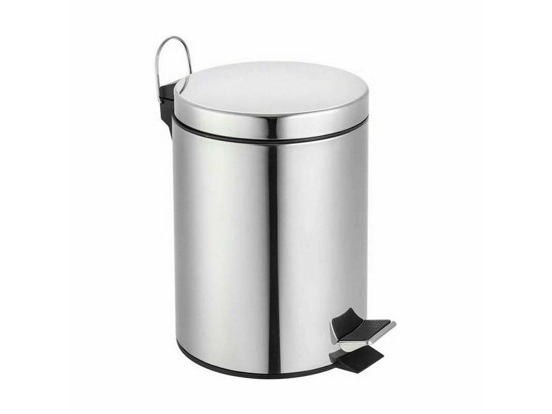 Кошче за Боклук с Педал Confortime Сребрист 5 L (6 броя)