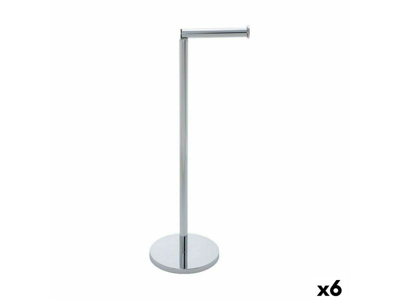 Поставка за Тоалетна Хартия Confortime Сребрист Стомана 42 x 15 cm (6 броя)
