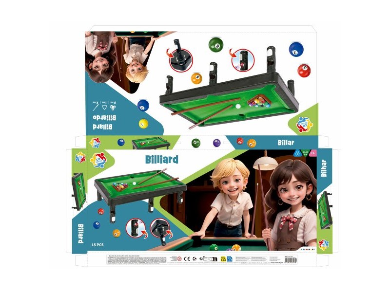 Маса за билярд CB Games 44,5 x 13 x 24,5 cm (12 броя)
