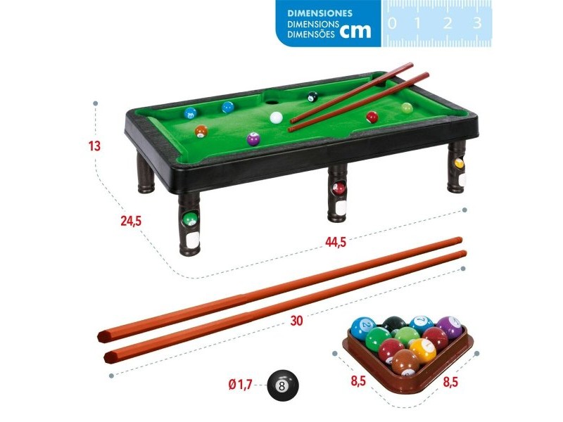 Маса за билярд CB Games 44,5 x 13 x 24,5 cm (12 броя)