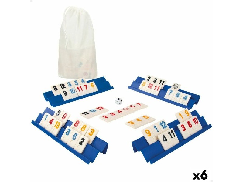 Настолна игра CB Games Rummi 24,5 x 3 x 6 cm (112 Части) (6 броя)