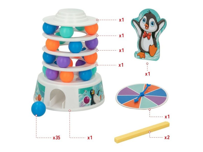 Настолна игра Colorbaby Пингвин (6 броя)