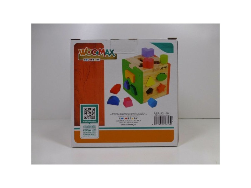 Детски Пъзел от Дърво Woomax 15 x 15 x 15 cm (6 броя)