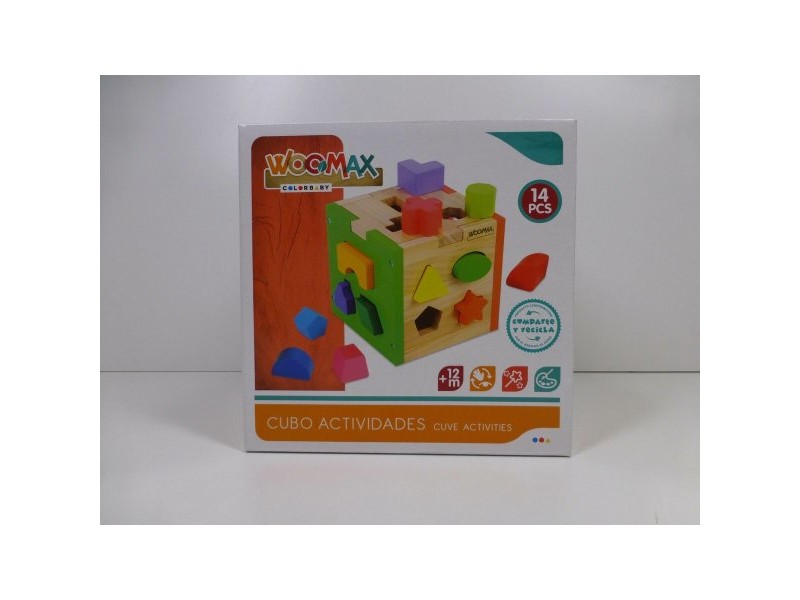 Детски Пъзел от Дърво Woomax 15 x 15 x 15 cm (6 броя)