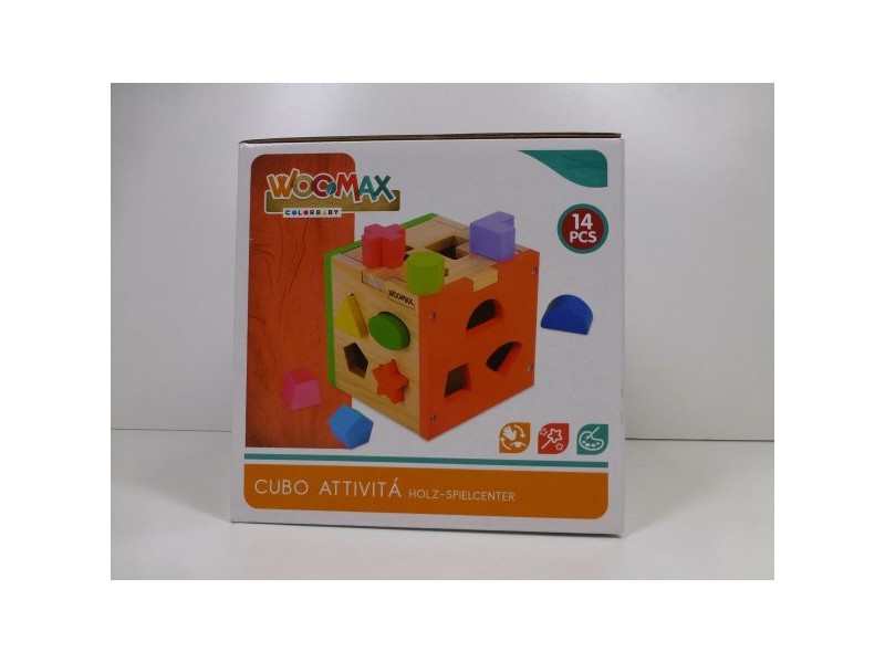 Детски Пъзел от Дърво Woomax 15 x 15 x 15 cm (6 броя)