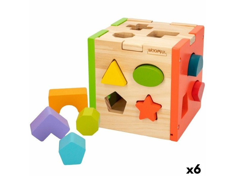 Детски Пъзел от Дърво Woomax 15 x 15 x 15 cm (6 броя)