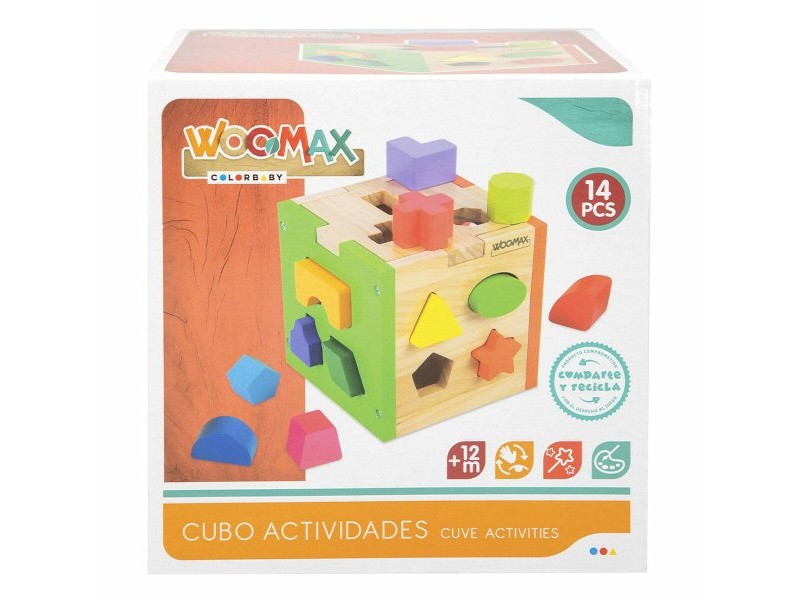 Детски Пъзел от Дърво Woomax 15 x 15 x 15 cm (6 броя)