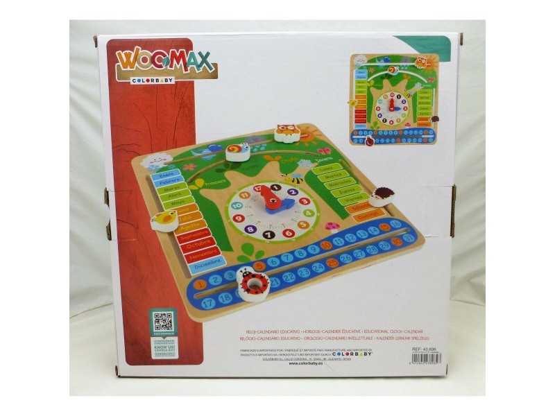 Образователна Игра Colorbaby Календар 30 x 30 x 3 cm (6 броя)