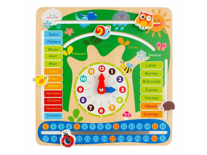 Образователна Игра Colorbaby Календар 30 x 30 x 3 cm (6 броя)
