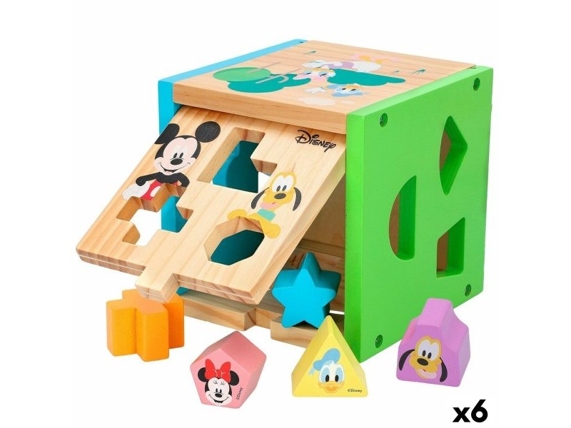 Детски Пъзел от Дърво Disney 14 Части 15 x 15 x 15 cm (6 броя)