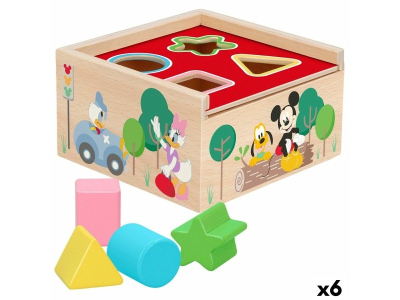 Детски Пъзел от Дърво Disney 5 Части 13,5 x 7,5 x 13 cm (6 броя)