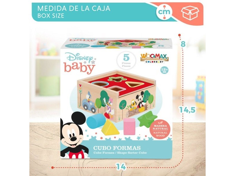 Детски Пъзел от Дърво Disney 5 Части 13,5 x 7,5 x 13 cm (6 броя)