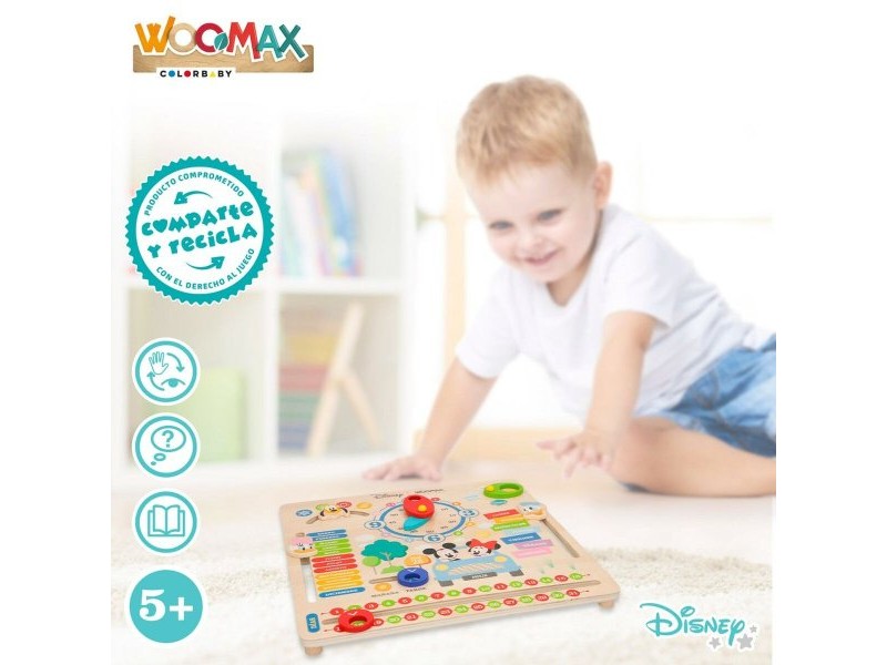 Образователна Игра Disney Календар 30 x 3,5 x 30 cm (6 броя)