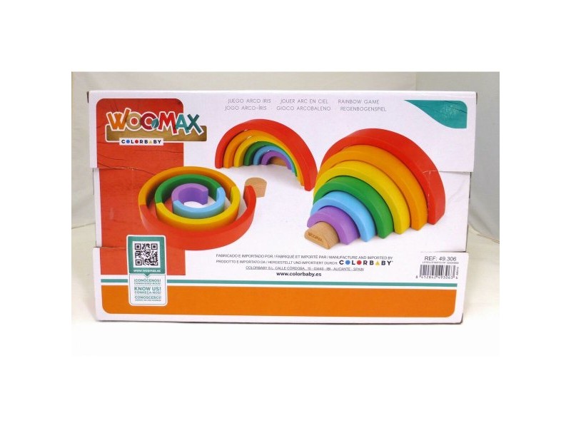 Игра за Умения Woomax Дъга 21 x 10 x 3,5 cm (12 броя)