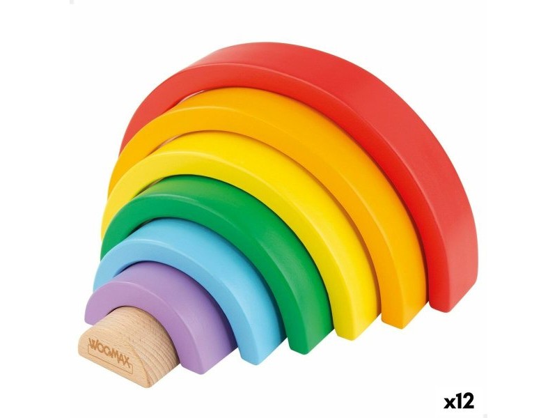 Игра за Умения Woomax Дъга 21 x 10 x 3,5 cm (12 броя)