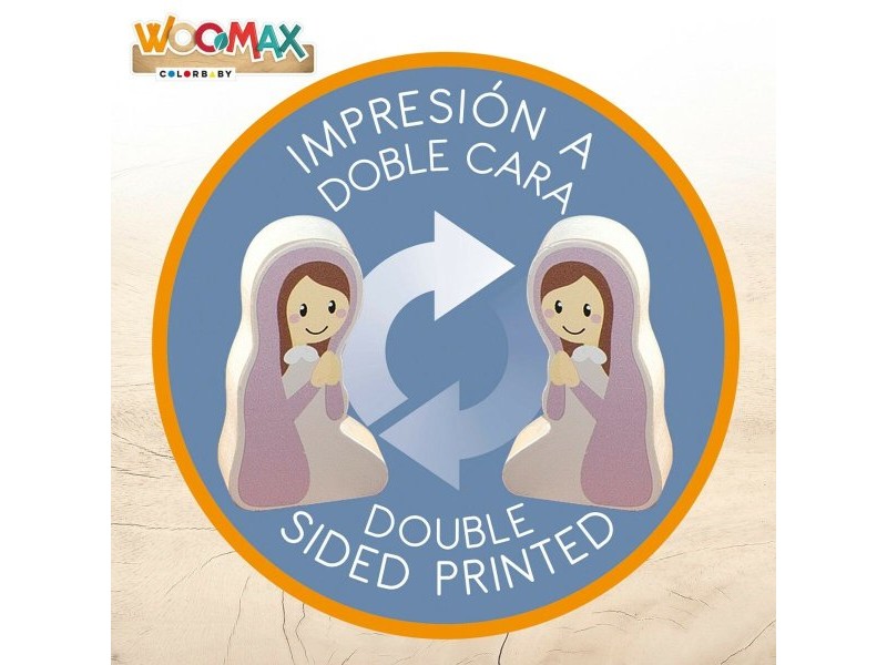Рождествена Коледна Сцена Woomax 24,5 x 20,5 x 24,5 cm (15 Части) (6 броя)